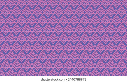 Sumérgete en un mundo de contraste vibrante con este patrón geométrico rosa y azul. Perfecto para diseños modernos y con estilo.