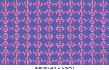Dive into a world of vibrant contrast with this pink and blue geometric pattern. Perfect for modern and stylish designs.