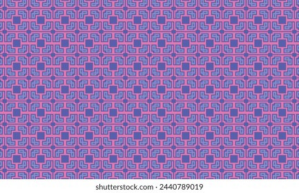 Dive into a world of vibrant contrast with this pink and blue geometric pattern. Perfect for modern and stylish designs.