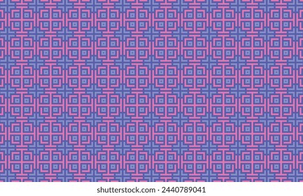 Dive into a world of vibrant contrast with this pink and blue geometric pattern. Perfect for modern and stylish designs.
