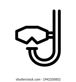 dive mask icon or logo isolated sign symbol vector illustration - high quality black style vector icons
