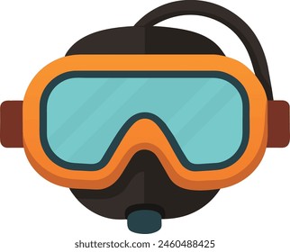 dive mask illustration flat desing element