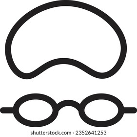 Dive Mask Pool Outline Icon