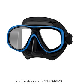 Dive mask and snorkel for professionals.