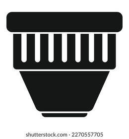 Dive pool filter icon simple vector. Water cleaning. Summer vacation