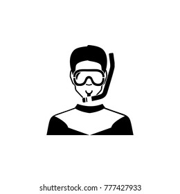 diver avatar icon. Characters of professions Icon. Premium quality graphic design. Signs, symbols collection, simple icon for websites, web design, mobile app on white background