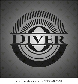 Diver dark icon or emblem