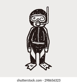 diver doodle