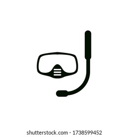Plantilla de diseño gráfico de gafas de buzo vector ilustración aislada