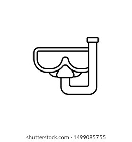 Diver glasses icon. Simple thin line, outline vector of adventure icons for ui and ux, website or mobile application