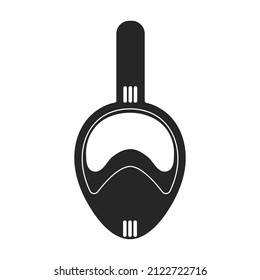 Diver glasses vector icon.Black vector icon isolated on white background diver glasses.