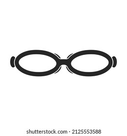 Diver glasses vector icon.Black vector icon isolated on white background diver glasses.