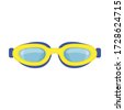swimming goggles isolated