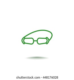  Diver icon flat.