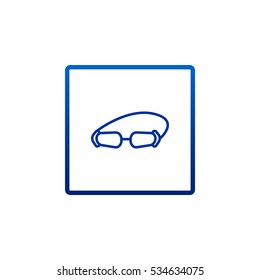  Diver icon flat.