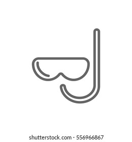  Diver icon flat.