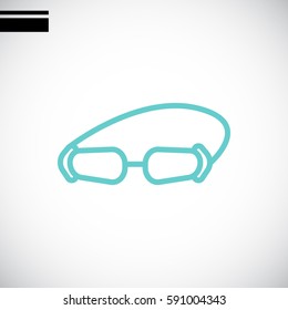  Diver icon flat.