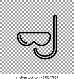  Diver icon flat.