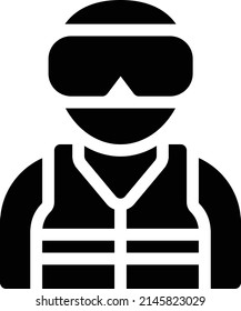 diver icon isolated on white background.vector illustration eps10