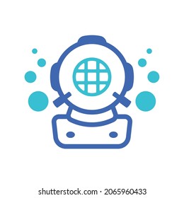 Diver Icon logo design element. diving Logo design ideas.