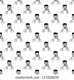 diver icon in pattern style. One of Proffecions collection icon can be used for UI, UX
