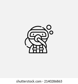 Diver icon sign vector,Symbol, logo illustration for web and mobile
