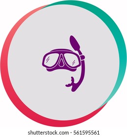 Diver  icon. Vector design.