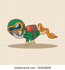diver theme elements
