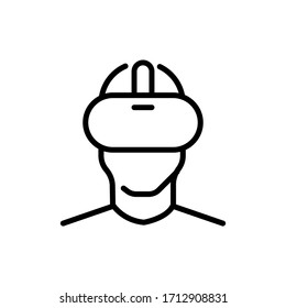 Diver vector icon on white background