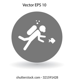 Diver vector illustration
