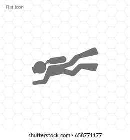 Diver vector illustration