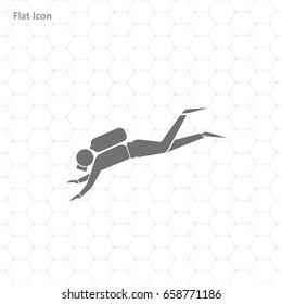 Diver vector illustration