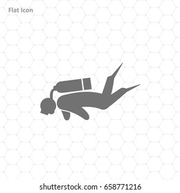 Diver vector illustration