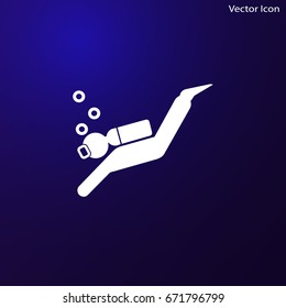 Diver vector illustration