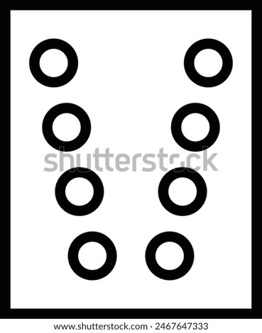 divergence card icon. Thin linear style design isolated on white background