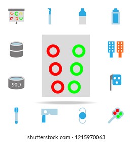 divergence card illustration icon. optometry icons universal set for web and mobile