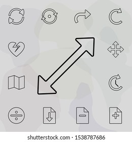 divergent arrows icon. Universal set of web for website design and development, app development