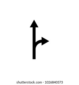 diverging arrows icon