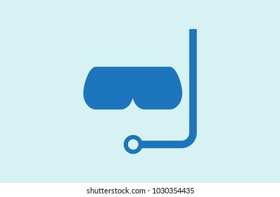 diver's equipment, icon, eps10