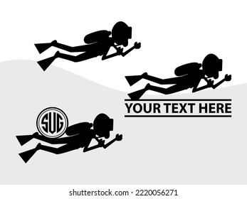 Divers SVG Printable Vector Illustration