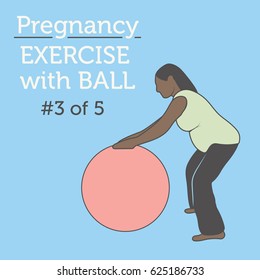 A Diverse African American Young Lady doing Pregnancy Exercise and Yoga Workouts