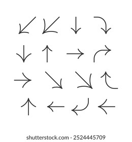 Diverse Arrow Set: Versatile Vector Designs for Every Need.