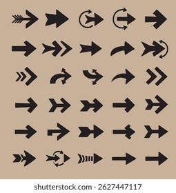 Diverse Arrows Design Element Collection Artistic Directional Arrow Set
