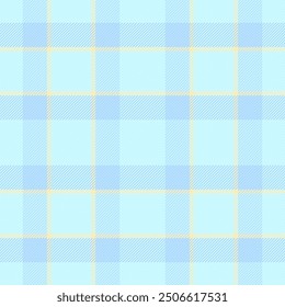 Diverso patrón de fondo textil, majestuosa textura de tela a cuadros. Navidades adorno de Vector tartán sin costuras en paleta de colores claros y cian.