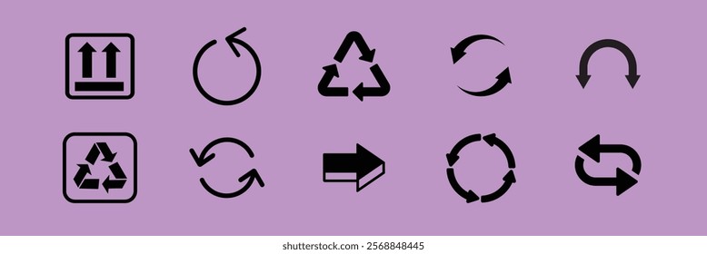 Diverse black arrow icon collection vector. Black arrow icon set vector. Set black arrow icon in various designs. Various black arrow icon vector collection.