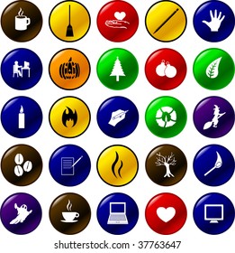 diverse button set 13