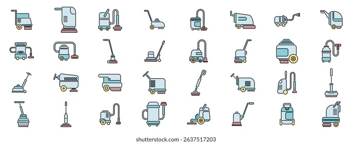 Diverse cleaning equipment ensuring spotless surfaces and promoting hygiene in various settings