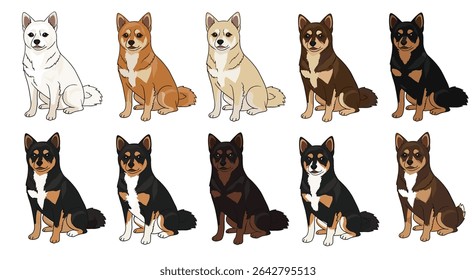 A Diverse Collection of Canine Companions Illustrating the Beauty of Dog Breed Variety
