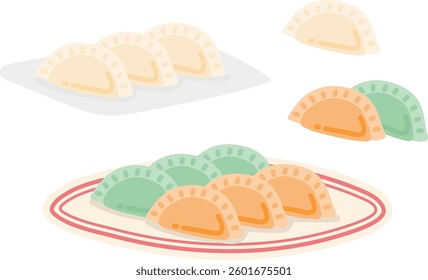A diverse collection of dumplings 