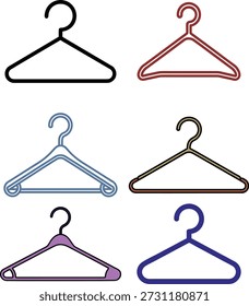 Diversa colección de estilos de suspensión con varios colores y diseños para la gestión de armarios Soluciones de almacenamiento de ropa de cuidado de ropa Suministros de lavandería profesionales Accesorios para la organización del hogar Elementos gráficos para tareas domésticas y exhibiciones minoristas de ropa